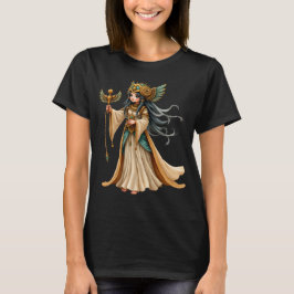 Himmlische Priesterin der goldenen Pyramide. T-Shirt