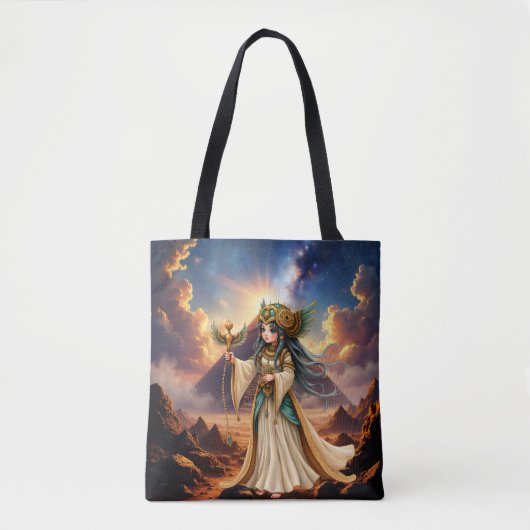 Himmlische Priesterin der goldenen Pyramide. Tasche (Vorderseite)