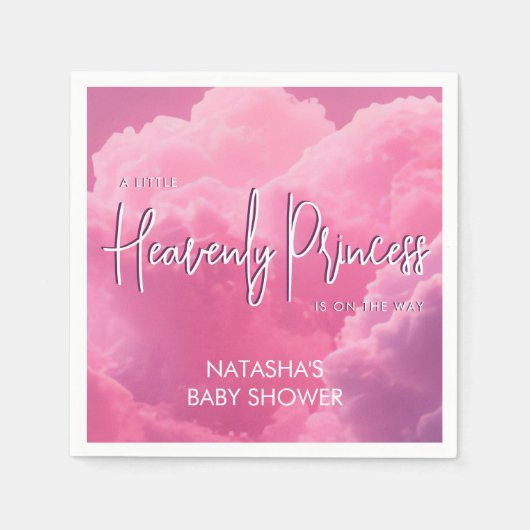 Himmlische Prinzessin Dreamy Magical Serviette (Vorderseite)