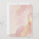 Himmlische rosa Hochzeit Speichern Sie die Datumsk Save The Date (Rückseite)