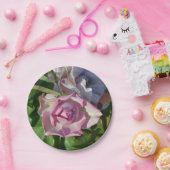 Himmlische Rose Abstrakt Pappteller (Party)