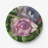Himmlische Rose Abstrakt Pappteller (Vorderseite)