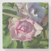 Himmlische Rose Abstrakt Steinuntersetzer (Vorderseite)