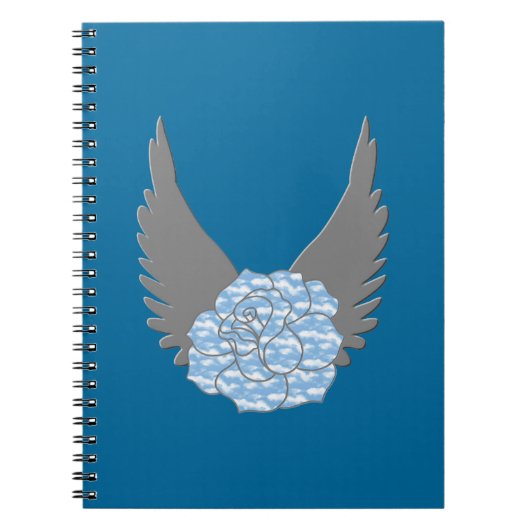 Himmlische Rose SpiralNotebook Notizblock (Vorderseite)