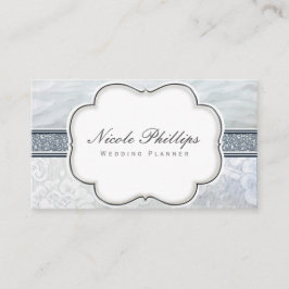 Himmlische Ruffles & Lace Wedding Chic Business Ca Visitenkarte