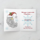 Himmlische Sankt Feiertagskarte (Innenseite)