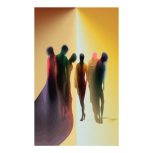 Himmlische Schatten: Eine Seelenvolle Feier Fotodruck