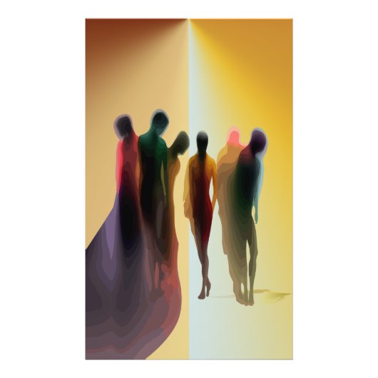 Himmlische Schatten: Eine Seelenvolle Feier Fotodruck (Vorne)