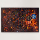 Himmlische Schlangen und Leitern Gothic Fantasy 10 Puzzle (Horizontal)