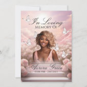 Himmlische Schmetterlinge - HBM001-Gedenkkarte und Einladung (Vorderseite)