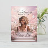 Himmlische Schmetterlinge - HBM001-Gedenkkarte und Einladung (Stehend Vorderseite)