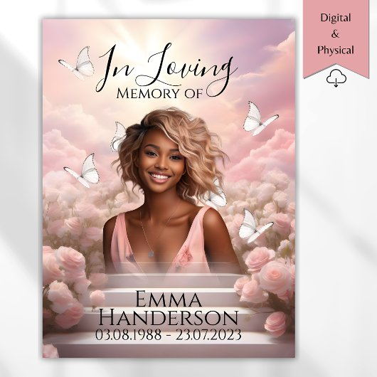 Himmlische Schmetterlingsmemorial Begrüßung HBM001 Poster