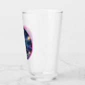 Himmlische schwarze Katze Glas (Links)