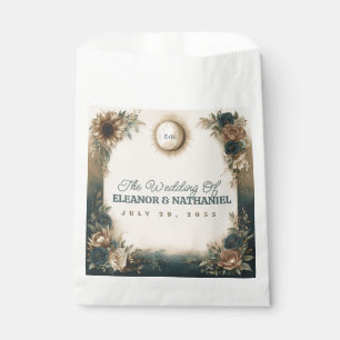 Himmlische Sonne Mond Boho Florale Rustikale Hochz Geschenktütchen