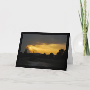 Himmlische Sonnenstrahlen in der Himmelslandschaft Karte