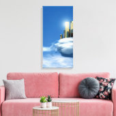 Himmlische Stadt 1-3 Leinwanddruck (Insitu (Wohnzimmer))