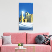 Himmlische Stadt 2-3 Leinwanddruck (Insitu (Wohnzimmer))