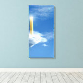 Himmlische Stadt 3-3 Leinwanddruck (Insitu (Holzboden))