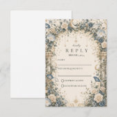 Himmlische Sternengarten-Hochzeit RSVP Karte (Vorne/Hinten)