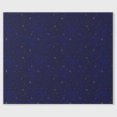 Himmlische sternenklare Nacht Geschenkpapier (Flach)