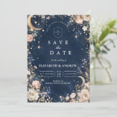 Himmlische Sternennächte Himmlische Hochzeit Save The Date (Stehend Vorderseite)