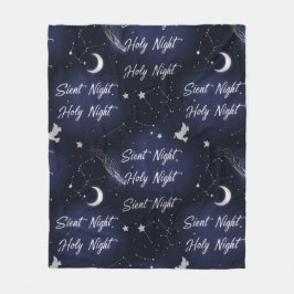 Himmlische Stille Nacht Heilige Nacht Himmlische W Fleecedecke