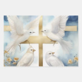 Himmlische Tauben und Kreuzungen Geschenkpapier Set (Vorderseite 2)