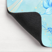 Himmlische Teeblüte – Friedliches Lotus-Design Mousepad (Ecke)