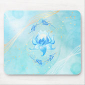 Himmlische Teeblüte – Friedliches Lotus-Design Mousepad (Vorne)