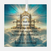 Himmlische Treppe im Loungegedächtnis Ornament Aus Glas (Rückseite)