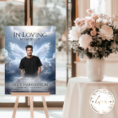 Himmlische Treppe mit Angel-Memorial Poster