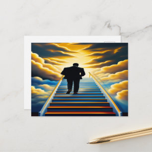 Himmlische Treppen Christlich Art Postkarte