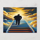 Himmlische Treppen Christlich Art Postkarte (Vorderseite)