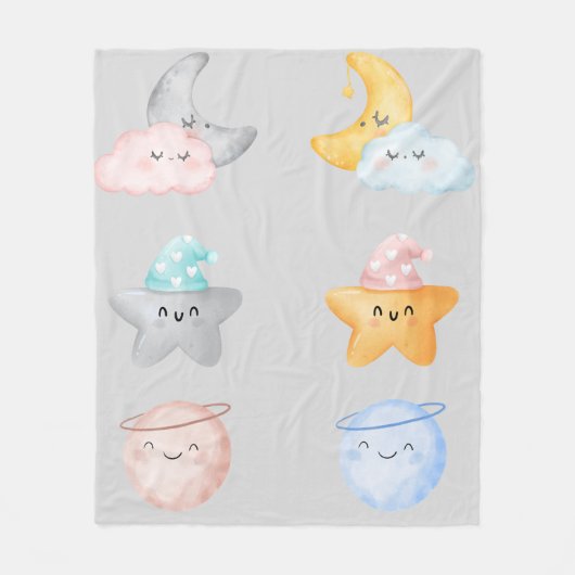 Himmlische Umarmungen – Whimsical-Fleece-Decke Fleecedecke (Vorderseite)
