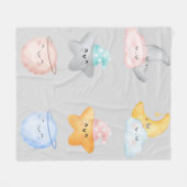 Himmlische Umarmungen – Whimsical-Fleece-Decke Fleecedecke (Vorderseite (Horizontal))