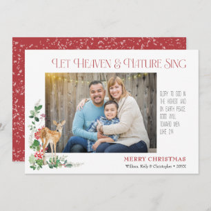 Himmlische und naturbelassene Ferienkarte lass Feiertagskarte