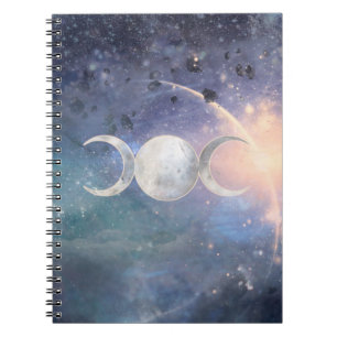 Himmlische Universum Dreifache Mond Göttin Mondste Notizblock