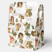 Himmlische Vintage Engel, Holly & Music Collage Geschenkschachtel (Geöffnet)