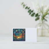 Himmlische Visitenkarten für Kunstglas Visitenkarte (Stehend Vorderseite)