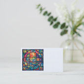 Himmlische Visitenkarten für Kunstglas Visitenkarte (Stehend Vorderseite)