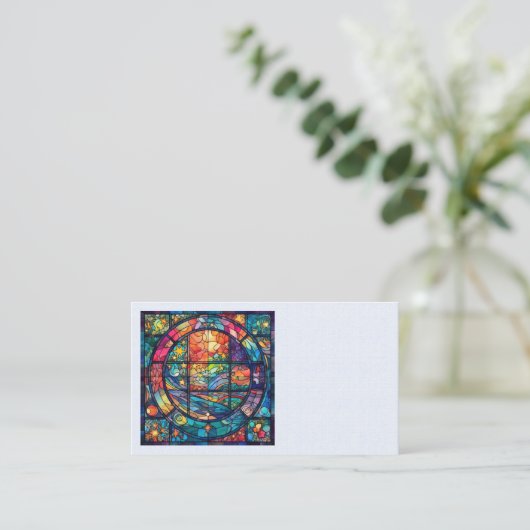 Himmlische Visitenkarten für Kunstglas Visitenkarte (Stehend Vorderseite)