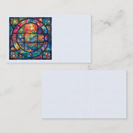 Himmlische Visitenkarten für Kunstglas Visitenkarte (Vorne/Hinten)