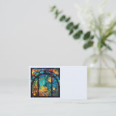 Himmlische Visitenkarten für Kunstglas Visitenkarte (Stehend Vorderseite)