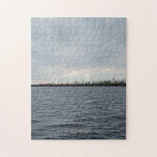 Himmlische Wege - Sonnenuntergang auf dem Bach Puzzle (Vertikal)