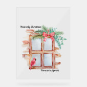 Himmlische Weihnachten Acrylschild (Vorderseite)