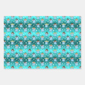 Himmlische WeihnachtsAngels Muster Geschenkpapier Set (Vorderseite 3)