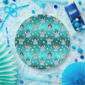 Himmlische WeihnachtsAngels Muster Pappteller (Party)