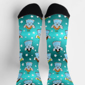 Himmlische WeihnachtsAngels Muster Socken (Oben)