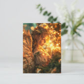 Himmlische Weihnachtsengel-Freude Postkarte (Stehend Vorderseite)