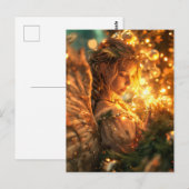 Himmlische Weihnachtsengel-Freude Postkarte (Vorne/Hinten)